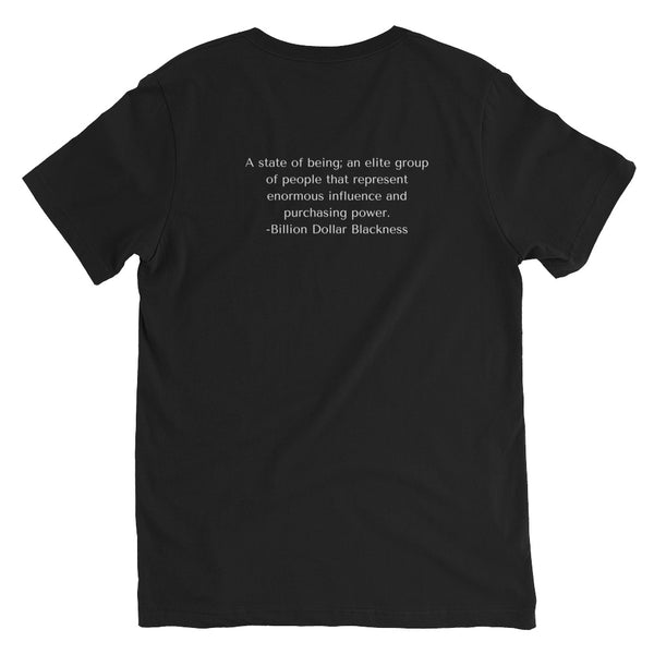 Billion Dollar Blackness-Unisex Short Sleeve V-Neck T-Shirt