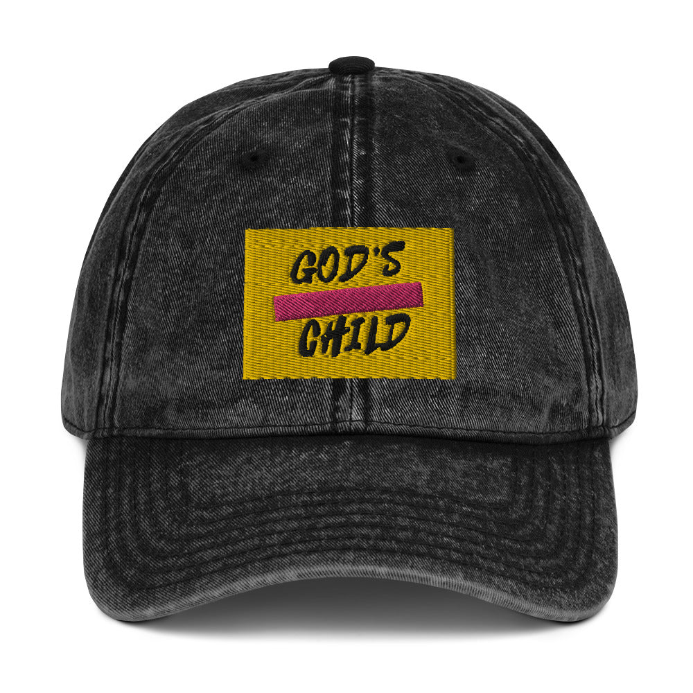 God's Child-Vintage Cotton Twill Cap