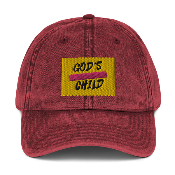 God's Child-Vintage Cotton Twill Cap